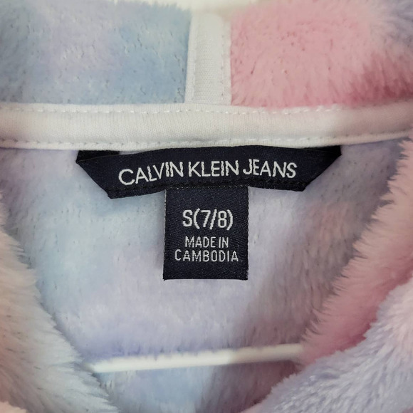 Calvin Klein Jeans Tie Dye Hooded Pullover Sweatshirt - Picture 4 of 6